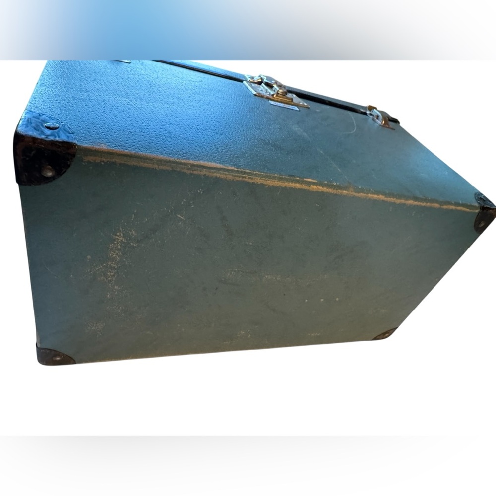 Vintage Alco Division Blue Pet Carrier Cat Dog Travel Case Trunk Tool Box RARE - Picture 10 of 13